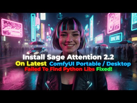 How to Install Sage Attention 2.2 on Latest ComfyUI Portable And Deskop Version | Python 3.13 & 3.14
