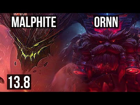 MALPHITE vs ORNN (TOP) | 66% winrate, 2/1/3 | KR Master | 13.8
