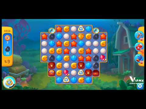 Fishdom. 9458 level no boosters and diamonds. 18 moves