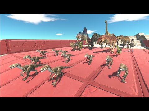 Race to eat Velociraptors - Animal Revolt Battle Simulator