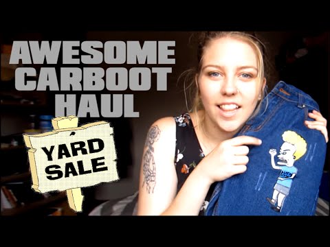 SUPER AWESOME CARBOOT / THRIFT HAUL | Maria Joy