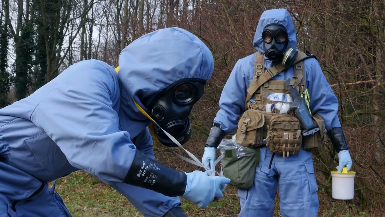 How does the OPCW collect samples during inspections?