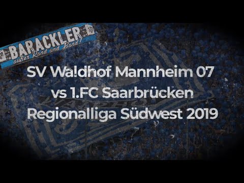 SV Waldhof Mannheim gegen FC Saarbrücken Regionalliga Südwest 2019