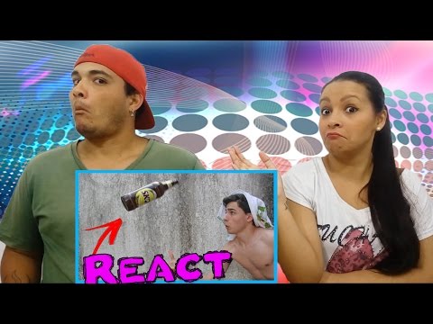 React #124 DESAFIO DA GARRAFA water bottle flip sem a water l the king of zuera