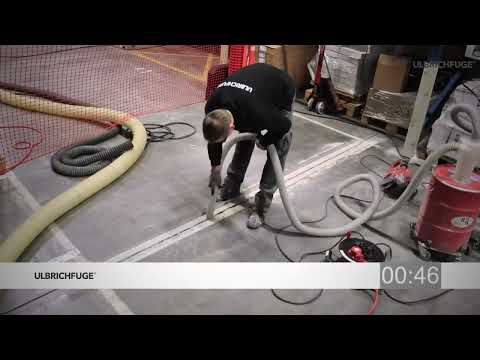 Ulbrichfuge®   Planebene Fuge, maschinelle Ausführung in Logistik und Industrie