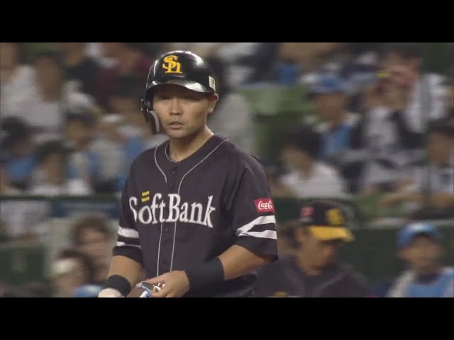 【1回表】ファイナルステージ絶好調‼ ホークス・中村晃 2夜連続となる先制タイムリー‼ 2019/10/11 パーソル CS パ final L-H