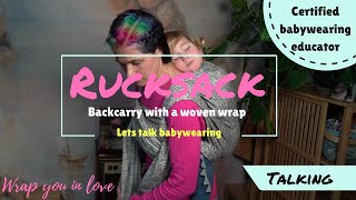 Let's talk babywearing #3 - Rucksack backcarry set up