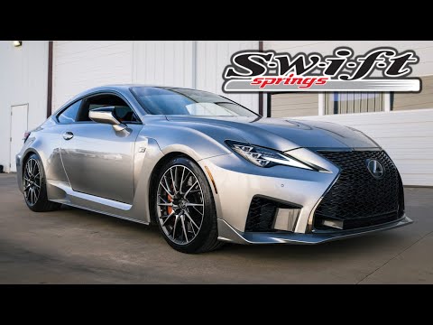 Lexus RCF Gets Lowered! | Swift Sport Springs Install! Before, After, Exhaust Sound