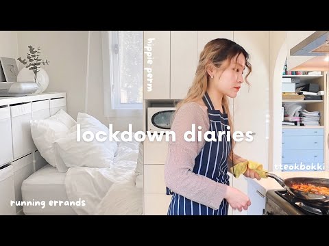 lockdown diaries 🎂 a quiet birthday, running errands, hippie perm, making tteokbokki