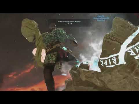 God of War[PS4] pt 125: Protecting Atreus, Timer + Don't Get Hit Once, I'm Bad At this Trial