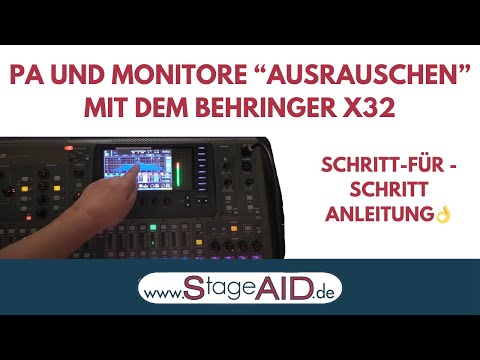 PA and monitor noise reduction with the Behringer X32. Here's how!