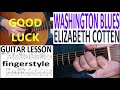 WASHINGTON BLUES - ELIZABETH COTTEN fingerstyle GUITAR LESSON