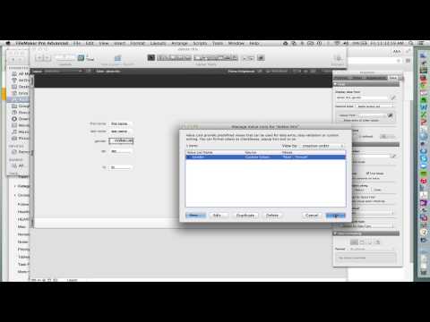 Filemaker Radio Buttons