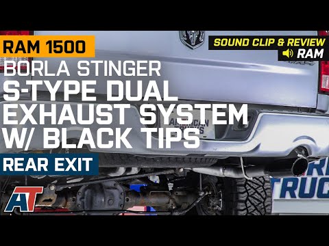 2009-2018 RAM 1500 5.7L Borla Stinger S-Type Dual Exhaust System w/ Black Tips Sound Clip & Review