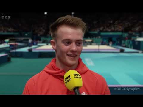 BBC interview with Luke Whitehouse post Olympic Floor Routine