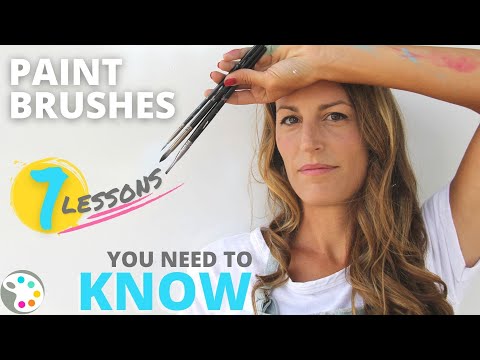 Paint Brushes for Acrylics - What Beginners NEED to Know about Paintbrushes