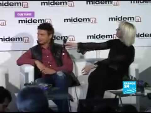 Sergey Lazarev and Valeriya in France (MIDEM 2009)