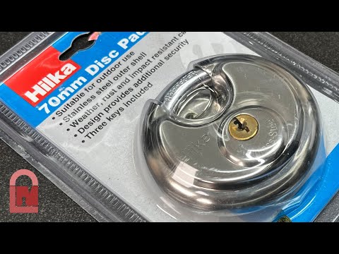 Hilka 70mm Disc Padlock Picked