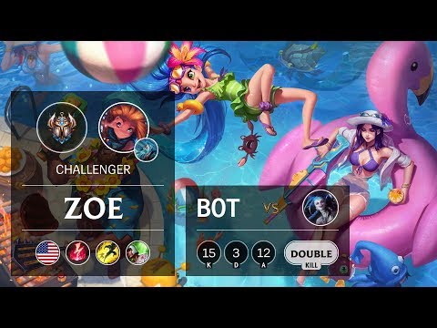 Zoe Bot vs Jinx - NA Challenger Patch 9.9