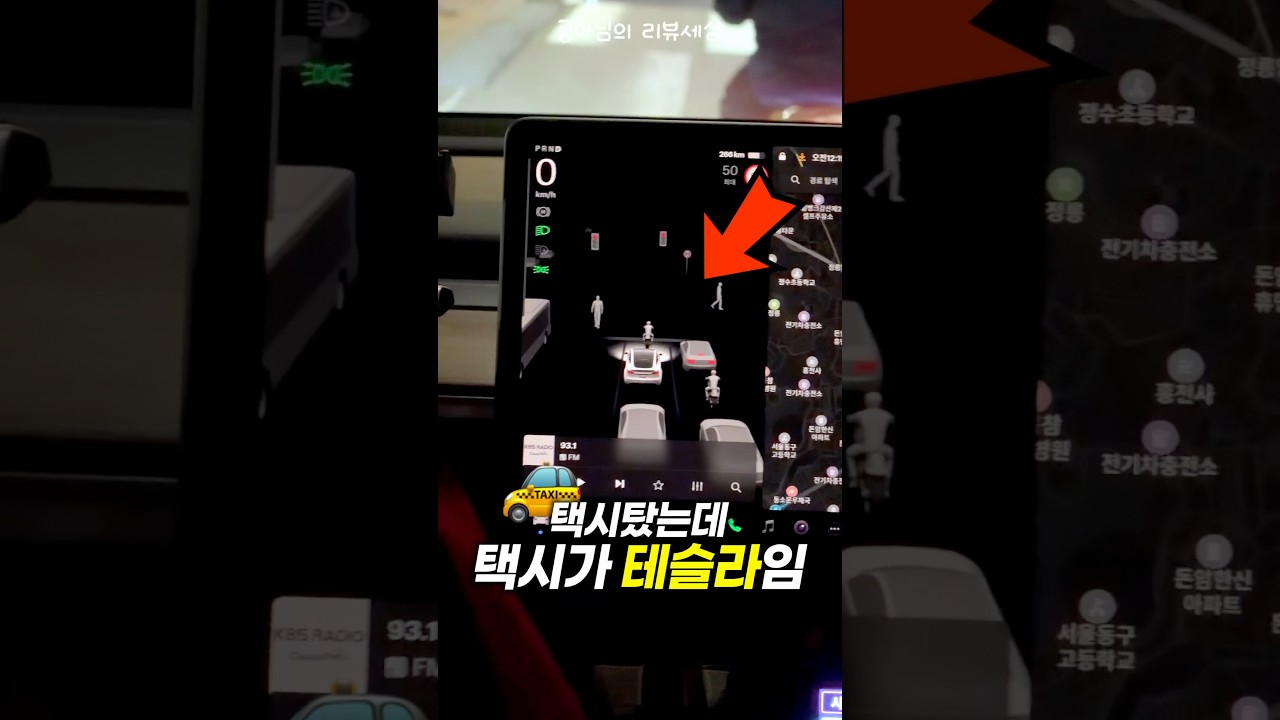 🔥제 눈을 의심했습니다… (feat. 산타 모드 테슬라 택시)