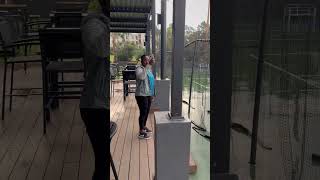 Playing pickleball In The Rain With A Rainbow 🌈 #pickleball #outdoors #pickleheads