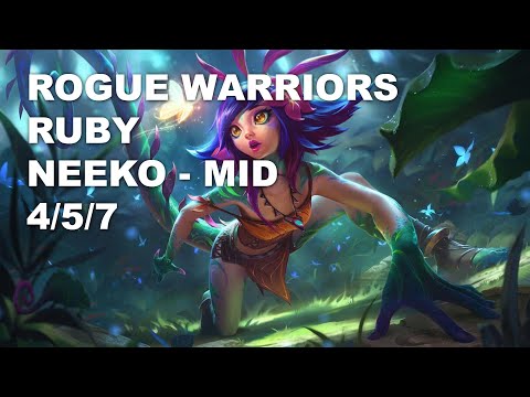 Rogue Warriors Ruby Mid Neeko vs Sett - KR Challenger Rank Game