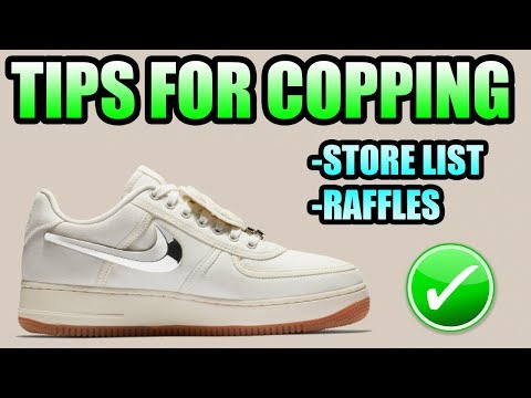 Tips For Copping The TRAVIS SCOTT AIR FORCE 1 SAIL ! | RAFFLES + STORE LIST For The Travis Scott AF1