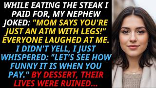 While Eating Steaks, Nephew Mocked Me As “An ATM With Legs” — I Whispered, “Let’s See You Pay” And..