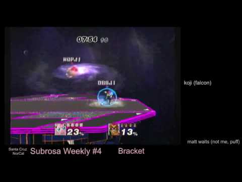 Subrosa Weekly #4 - Loser's Bracket - Koji (C. Falc) vs Matt Walts (Puff)