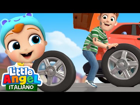 Gianni Aiuta il Papà 🔧💪🏻 Cartoni Animati Con Gianni Piccino - Little Angel Italiano