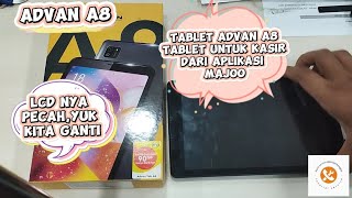 Download lagu ADVAN A8 POS tablet from Majo app with a broken LCD, here is how to replace it mp3