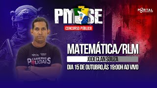 CONCURSO PM/SE: MATEMÁTICA/RLM @CursosdoPortal