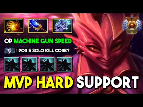 MVP HARD SUPPORT Dark Willow Aghs Scepter + Moon Shard Endless Machine Gun Shadow Realm Ability DotA