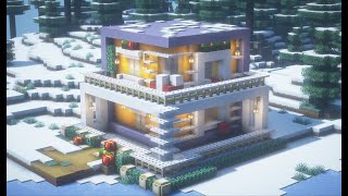 Minecraft Holiday &amp; How To Build a Cute Christmas House Tutorial