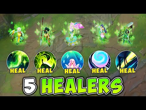 WE PLAYED 5 HEALERS ON ONE TEAM AND NOBODY CAN DIE (NILAH MAKES IT BROKEN)