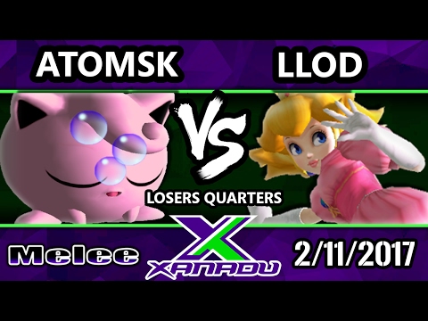 S@X Monthly - ATOMSK (Jigglypuff) Vs. lloD (Peach) - SSBM Losers Quarters - Smash Melee