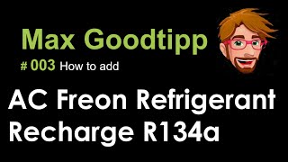 How to add recharge refrigerant R134a Toyota Rav4
