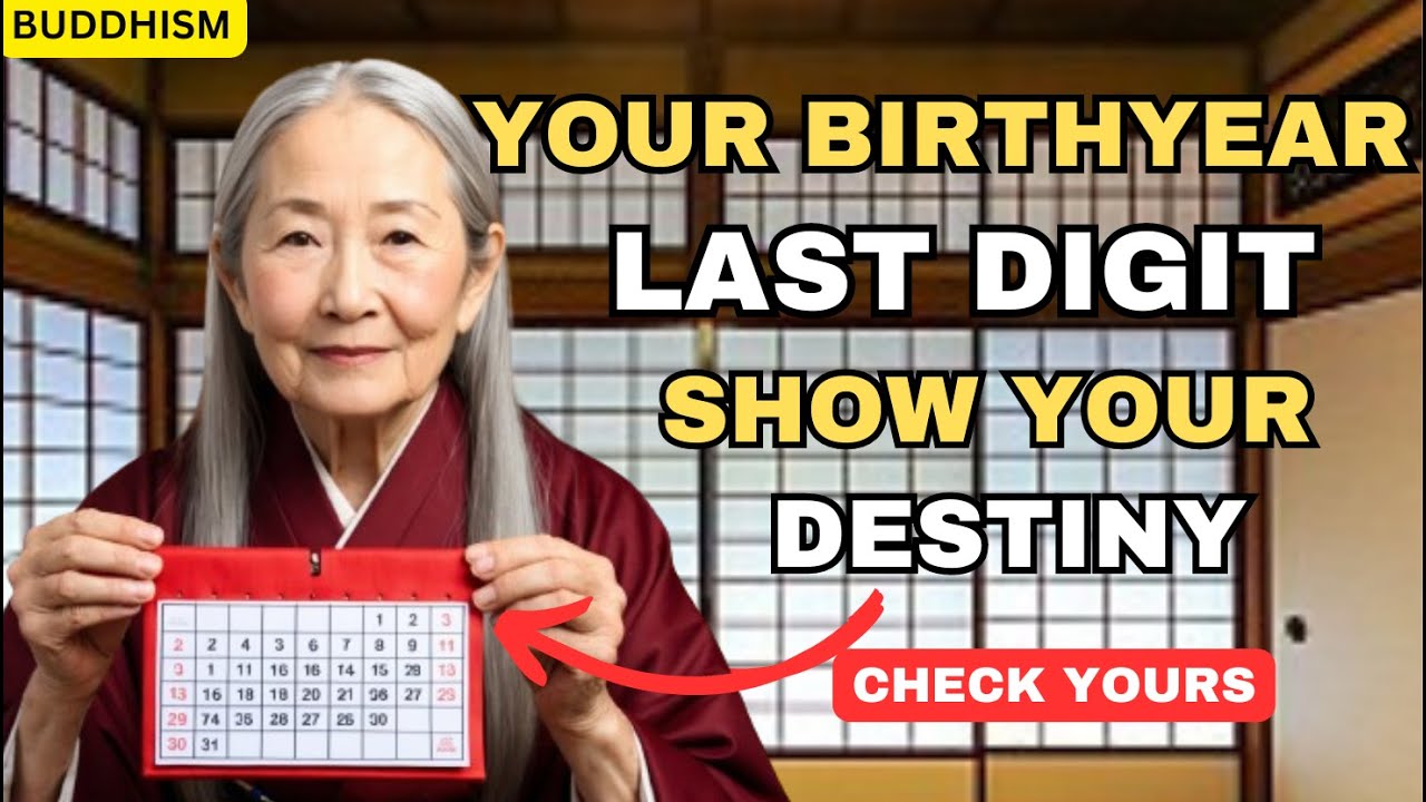 What The Last Digit of Your Birth Year Means You'll Be SHOCKED ✨Buddhist Teachings
