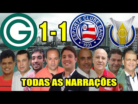 Todas as narrações - Goiás 1 x 1 Bahia | Campeonato Brasileiro 2020