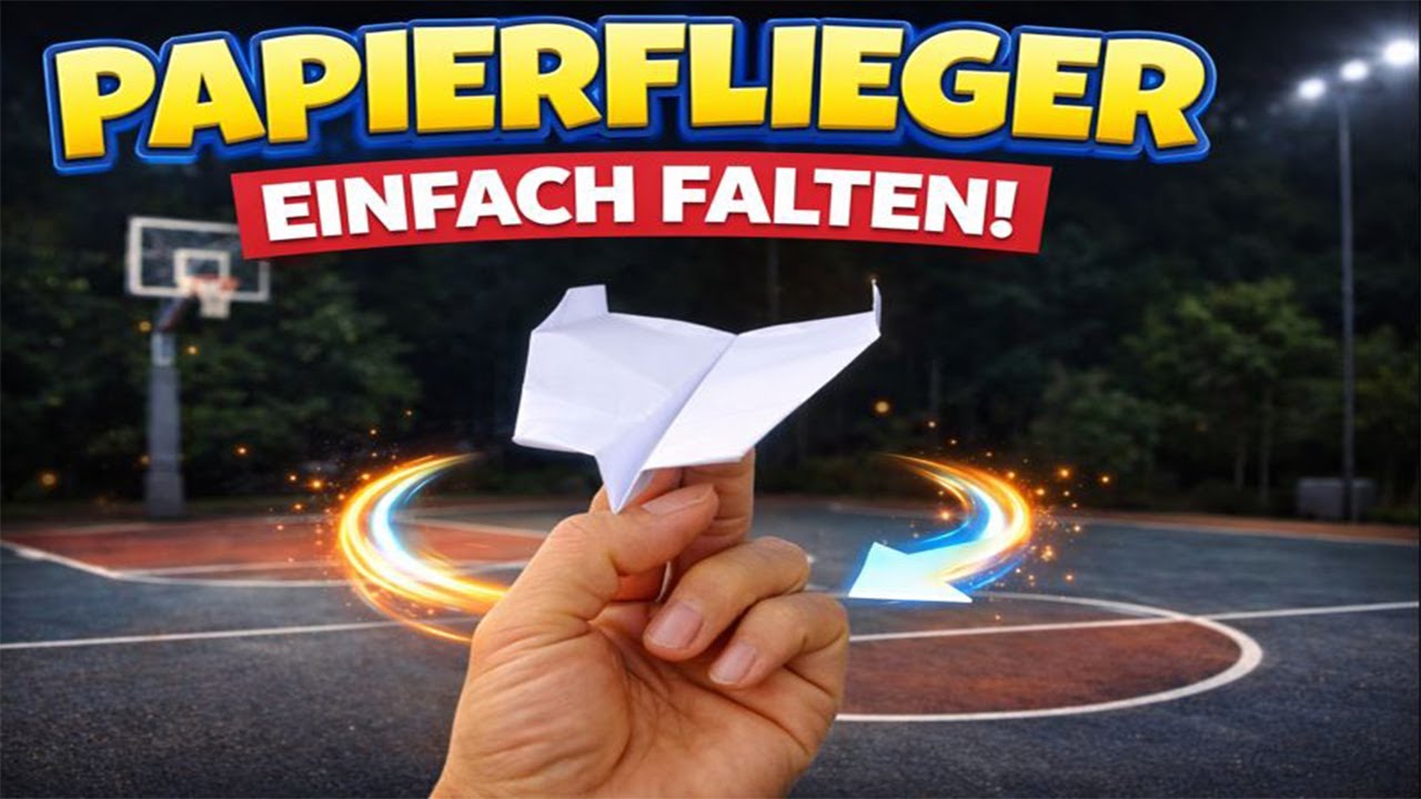 Papierflieger falten einfach ✈️DIY Anleitung