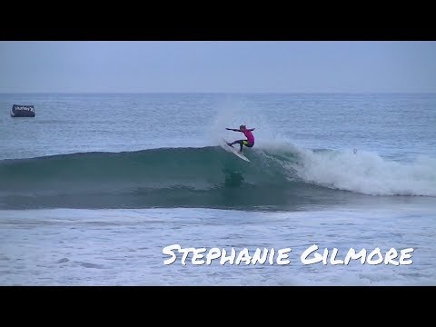 Stephanie Gilmore Surfs Against Tyler Wright at Trestles