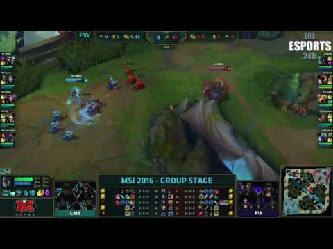 SKT vs. CLG lol esports | MSI 2016: 2016 Mid Season Invitational: Group Stage Day 4: KR vs