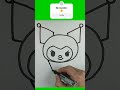 Çok Kolay Sevimli Kuromi Resmi Çizimi Ve Boyama Videosu Howtodraw Kuromi Kolayçizimler Resim