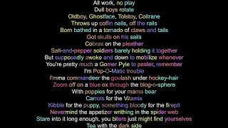 Rhymescheme Analysis - Rogue Wave by Aesop Rock