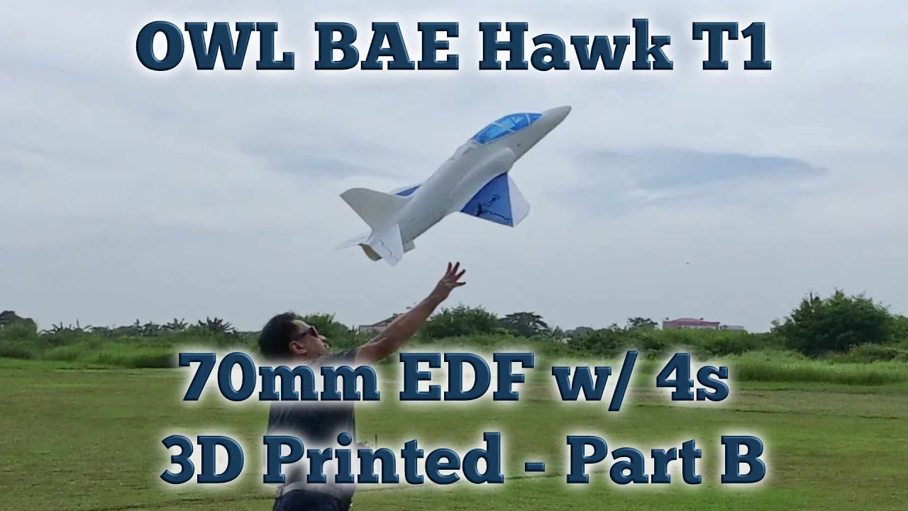 OWL BAE Hawk T1 - 70mm EDF * 4s Blue Part B *