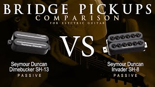 Video thumbnail for Seymour Duncan DIMEBUCKER SH-13 vs INVADER SH-8 - Bridge Guitar Pickup Comparison Tone Demo by Mike Stamper