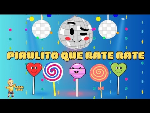 Vídeo infantil de música instrumental ou karaokê. Pirulito que bate, bate!