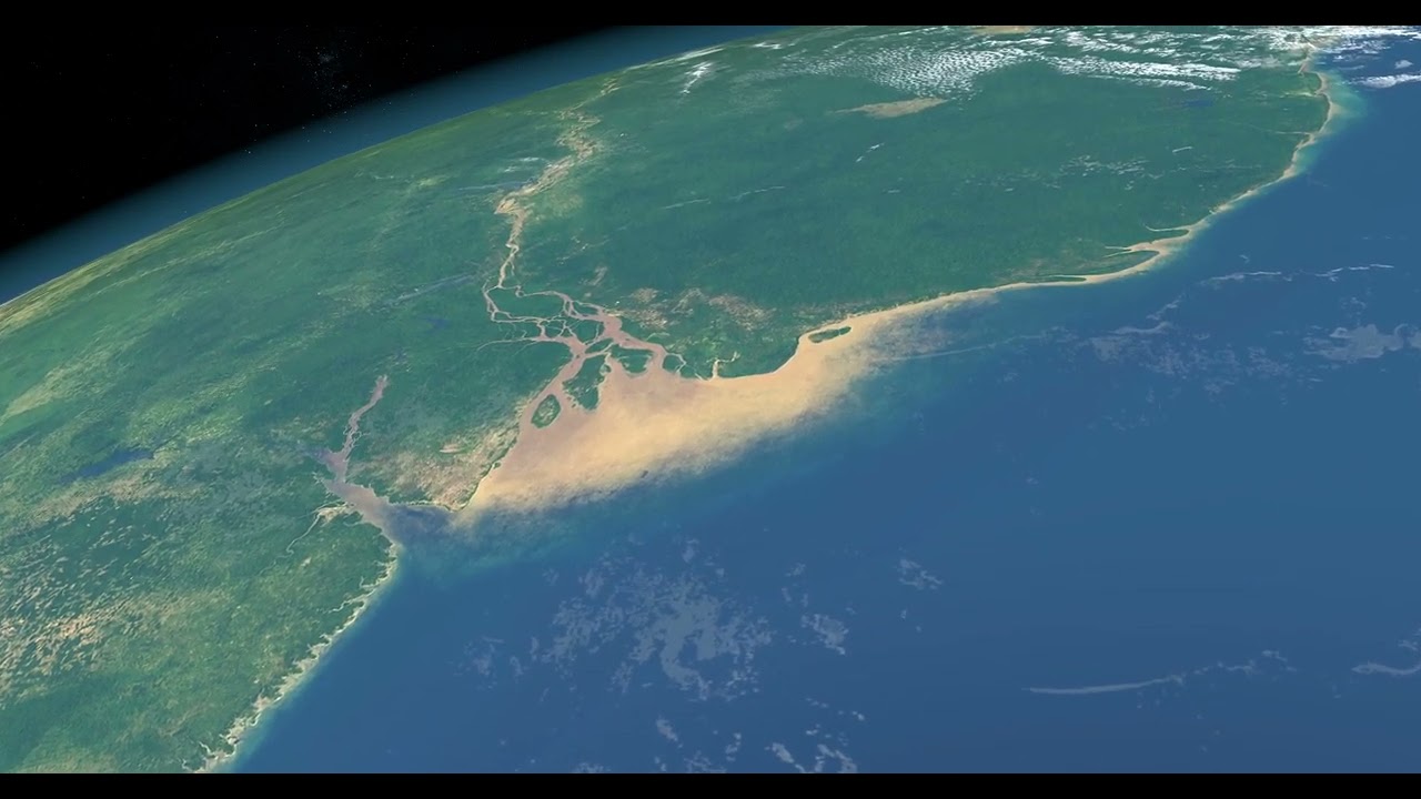 La couche d'ozone, visible depuis ces images satellites au dessus du fleuve Amazone