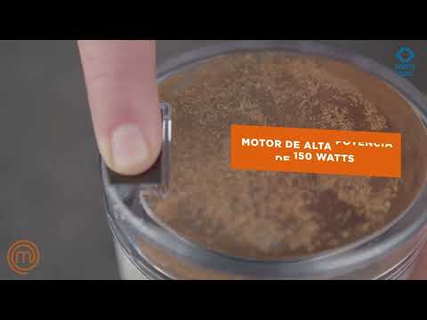 thumbnail video image 2 of Molino para Café Hukën MasterChef the TV Series Power Grind 70 g MK-CG-SS, 2 of 8