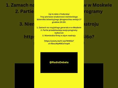 Niemieckie media 17 grudnia